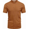 image:imageCOOFANDY Men Casual Button Down Shirts Short Sleeve Summer Beach Shirt Fashion Camp TopsCaramel