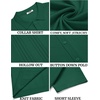 image:imageCOOFANDY Men Casual Button Down Shirts Short Sleeve Summer Beach Shirt Fashion Camp TopsEver Green