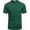 image:imageCOOFANDY Men Casual Button Down Shirts Short Sleeve Summer Beach Shirt Fashion Camp TopsEver Green
