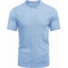 image:imageCOOFANDY Men Casual Button Down Shirts Short Sleeve Summer Beach Shirt Fashion Camp TopsLight Blue