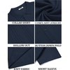 image:imageCOOFANDY Men Casual Button Down Shirts Short Sleeve Summer Beach Shirt Fashion Camp TopsNavy Blue