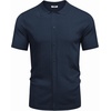 image:imageCOOFANDY Men Casual Button Down Shirts Short Sleeve Summer Beach Shirt Fashion Camp TopsNavy Blue