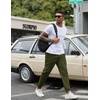 image:imageCOOFANDY Men Casual Joggers Pants Cotton Cargo Elastic Waist Chino Pants Twill Hiking Outdoor SweatpantsArmy Green