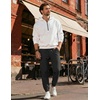 image:imageCOOFANDY Men Casual Joggers Pants Cotton Cargo Elastic Waist Chino Pants Twill Hiking Outdoor SweatpantsBlack