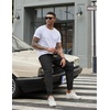 image:imageCOOFANDY Men Casual Joggers Pants Cotton Cargo Elastic Waist Chino Pants Twill Hiking Outdoor SweatpantsBlack