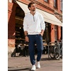 image:imageCOOFANDY Men Casual Joggers Pants Cotton Cargo Elastic Waist Chino Pants Twill Hiking Outdoor SweatpantsBlue