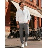 image:imageCOOFANDY Men Casual Joggers Pants Cotton Cargo Elastic Waist Chino Pants Twill Hiking Outdoor SweatpantsDark Grey