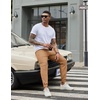 image:imageCOOFANDY Men Casual Joggers Pants Cotton Cargo Elastic Waist Chino Pants Twill Hiking Outdoor SweatpantsKhaki