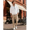 image:imageCOOFANDY Men Casual Joggers Pants Cotton Cargo Elastic Waist Chino Pants Twill Hiking Outdoor SweatpantsLiggt Khaki