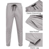 image:imageCOOFANDY Men Casual Joggers Pants Cotton Cargo Elastic Waist Chino Pants Twill Hiking Outdoor SweatpantsLight Grey