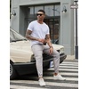 image:imageCOOFANDY Men Casual Joggers Pants Cotton Cargo Elastic Waist Chino Pants Twill Hiking Outdoor SweatpantsLight Grey