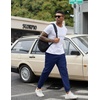 image:imageCOOFANDY Men Casual Joggers Pants Cotton Cargo Elastic Waist Chino Pants Twill Hiking Outdoor SweatpantsNavy Blue