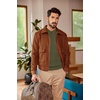 image:imageCOOFANDY Men Casual Knit Sweater Quarter Button Henley Long Sleeve Slim Fit Twisted Pullover SweaterArmy Green