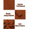 image:imageCOOFANDY Men Casual Knit Sweater Quarter Button Henley Long Sleeve Slim Fit Twisted Pullover SweaterCaramel