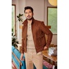 image:imageCOOFANDY Men Casual Knit Sweater Quarter Button Henley Long Sleeve Slim Fit Twisted Pullover SweaterLight Khaki