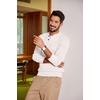 image:imageCOOFANDY Men Casual Knit Sweater Quarter Button Henley Long Sleeve Slim Fit Twisted Pullover SweaterWhite