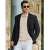 image:imageCOOFANDY Men Casual V Neck Sweater Ribbed Knit Slim Fit Long Sleeve Pullover TopLight Khaki
