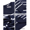 image:imageCOOFANDY Men Casual V Neck Sweater Ribbed Knit Slim Fit Long Sleeve Pullover TopNavywhite