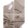 image:imageCOOFANDY Men Casual V Neck Sweater Ribbed Knit Slim Fit Long Sleeve Pullover TopPat17