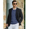 image:imageCOOFANDY Men Casual V Neck Sweater Ribbed Knit Slim Fit Long Sleeve Pullover TopPattern 5