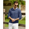 image:imageCOOFANDY Men Casual V Neck Sweater Ribbed Knit Slim Fit Long Sleeve Pullover TopPattern 5