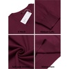image:imageCOOFANDY Men Casual V Neck Sweater Ribbed Knit Slim Fit Long Sleeve Pullover TopRed
