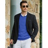 image:imageCOOFANDY Men Casual V Neck Sweater Ribbed Knit Slim Fit Long Sleeve Pullover TopRoyal Blue