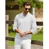 image:imageCOOFANDY Men Casual V Neck Sweater Ribbed Knit Slim Fit Long Sleeve Pullover TopWhite