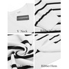 image:imageCOOFANDY Men Casual V Neck Sweater Ribbed Knit Slim Fit Long Sleeve Pullover TopWhiteblack