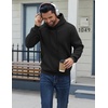 image:imageCOOFANDY Men Cotton Fleece Hooded Sweatshirt Casual Long Sleeve Hoodies Pullover Fashion Drawstring Hoodie with Kanga PocketBlack