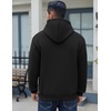 image:imageCOOFANDY Men Cotton Fleece Hooded Sweatshirt Casual Long Sleeve Hoodies Pullover Fashion Drawstring Hoodie with Kanga PocketBlack