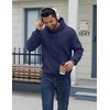 image:imageCOOFANDY Men Cotton Fleece Hooded Sweatshirt Casual Long Sleeve Hoodies Pullover Fashion Drawstring Hoodie with Kanga PocketBlue Purple