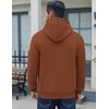 image:imageCOOFANDY Men Cotton Fleece Hooded Sweatshirt Casual Long Sleeve Hoodies Pullover Fashion Drawstring Hoodie with Kanga PocketBrown