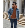 image:imageCOOFANDY Men Cotton Fleece Hooded Sweatshirt Casual Long Sleeve Hoodies Pullover Fashion Drawstring Hoodie with Kanga PocketBrown