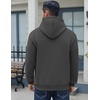image:imageCOOFANDY Men Cotton Fleece Hooded Sweatshirt Casual Long Sleeve Hoodies Pullover Fashion Drawstring Hoodie with Kanga PocketDark Gray