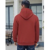 image:imageCOOFANDY Men Cotton Fleece Hooded Sweatshirt Casual Long Sleeve Hoodies Pullover Fashion Drawstring Hoodie with Kanga PocketDeep Red