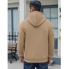 image:imageCOOFANDY Men Cotton Fleece Hooded Sweatshirt Casual Long Sleeve Hoodies Pullover Fashion Drawstring Hoodie with Kanga PocketKhaki