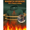 image:imageCOOFANDY Men Cotton Fleece Hooded Sweatshirt Casual Long Sleeve Hoodies Pullover Fashion Drawstring Hoodie with Kanga PocketLake Green
