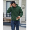 image:imageCOOFANDY Men Cotton Fleece Hooded Sweatshirt Casual Long Sleeve Hoodies Pullover Fashion Drawstring Hoodie with Kanga PocketLake Green