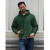 image:imageCOOFANDY Men Cotton Fleece Hooded Sweatshirt Casual Long Sleeve Hoodies Pullover Fashion Drawstring Hoodie with Kanga PocketLake Green
