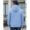 image:imageCOOFANDY Men Cotton Fleece Hooded Sweatshirt Casual Long Sleeve Hoodies Pullover Fashion Drawstring Hoodie with Kanga PocketLight Blue