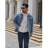 image:imageCOOFANDY Men Cotton Fleece Hooded Sweatshirt Casual Long Sleeve Hoodies Pullover Fashion Drawstring Hoodie with Kanga PocketLight Gray