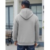 image:imageCOOFANDY Men Cotton Fleece Hooded Sweatshirt Casual Long Sleeve Hoodies Pullover Fashion Drawstring Hoodie with Kanga PocketLight Gray