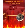 image:imageCOOFANDY Men Cotton Fleece Hooded Sweatshirt Casual Long Sleeve Hoodies Pullover Fashion Drawstring Hoodie with Kanga PocketRed