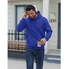 image:imageCOOFANDY Men Cotton Fleece Hooded Sweatshirt Casual Long Sleeve Hoodies Pullover Fashion Drawstring Hoodie with Kanga PocketRoyal Blue
