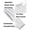 image:imageCOOFANDY Men Hippie Harem Pants Baggy Linen Cotton Boho Yoga Pants Summer Beach Pants Casual Drop Crotch TrouserWhite