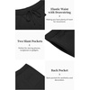image:imageCOOFANDY Mens 2 Piece Outfit Vintage Short Sleeve Button Down Knit Polo Shirts Casual Beach Shorts SetsBlack