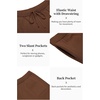 image:imageCOOFANDY Mens 2 Piece Outfit Vintage Short Sleeve Button Down Knit Polo Shirts Casual Beach Shorts SetsBrown