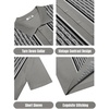 image:imageCOOFANDY Mens 2 Piece Outfit Vintage Short Sleeve Button Down Knit Polo Shirts Casual Beach Shorts SetsGrey