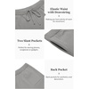 image:imageCOOFANDY Mens 2 Piece Outfit Vintage Short Sleeve Button Down Knit Polo Shirts Casual Beach Shorts SetsGrey